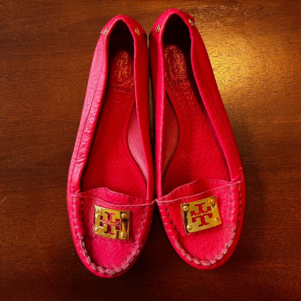 Tory Burch Watermelon Pink Flats
